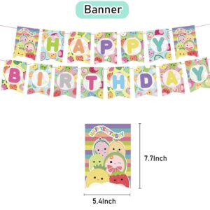 Squishmallows Birthday Banner