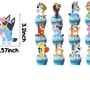 Bluey Cupcake Toppers