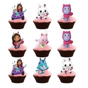 Gabby's Dollhouse Cupcake Toppers