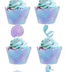 Mermaid Cupcake Toppers
