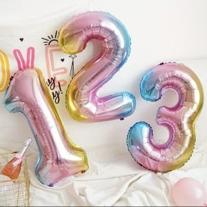Foil Number Balloon