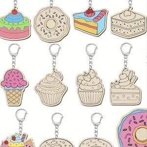 Wooden Keychain Craft Activity
