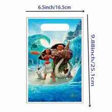 Moana Plastic Party Bags